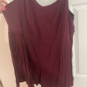 Torrid Burgundy Romper- Size 3